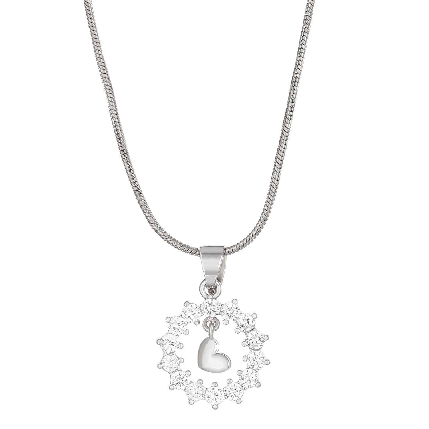 Wholesale Love Hollow Diamond Clavicle Chain Necklace